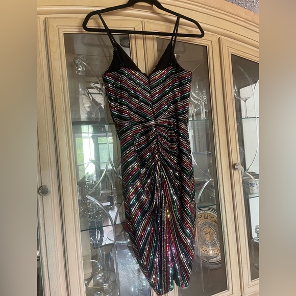 Dress the Population sequin dress. Worn twice. - Picture 3 of 4